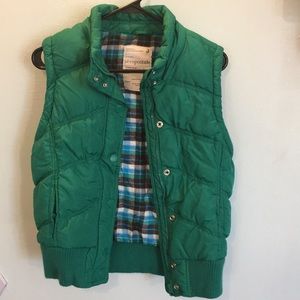 Aeropostale green puff vest